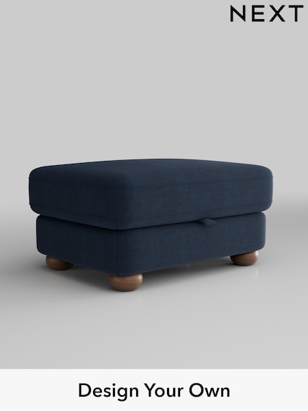 Fine Chenille Easy Clean/Dark Navy Blue Arches (W43162) | £499