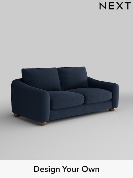 Fine Chenille Easy Clean/Dark Navy Blue Arches (W43162) | £1,225