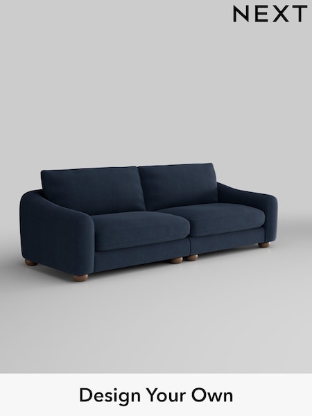 Fine Chenille Easy Clean/Dark Navy Blue Arches (W43162) | £1,425