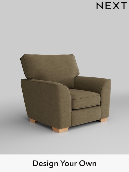 Fine Chenille Easy Clean/Dark Moss Green Stamford (W43163) | £750