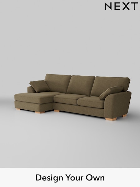 Fine Chenille Easy Clean/Dark Moss Green Stamford (W43163) | £1,950