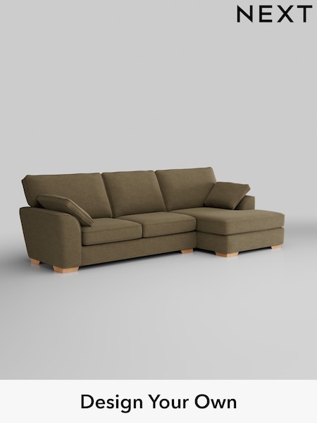 Fine Chenille Easy Clean/Dark Moss Green Stamford (W43163) | £1,950