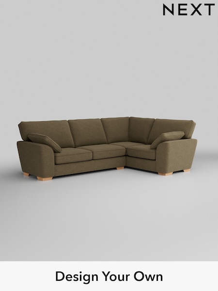 Fine Chenille Easy Clean/Dark Moss Green Stamford (W43163) | £2,075