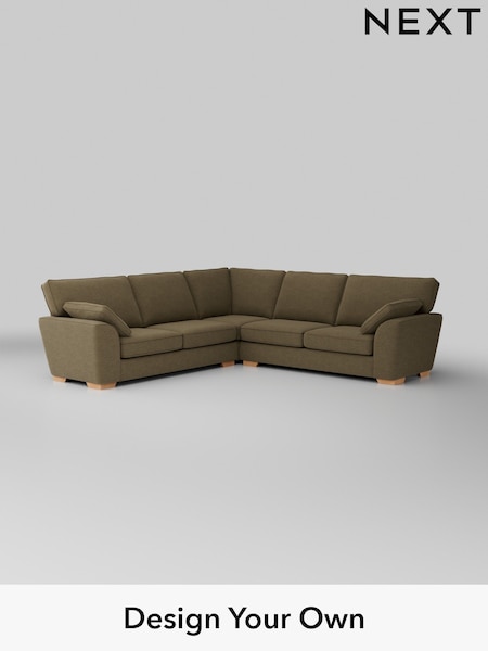 Fine Chenille Easy Clean/Dark Moss Green Stamford (W43163) | £2,550