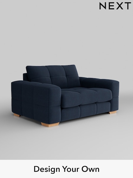 Fine Chenille Easy Clean/Dark Navy Blue Brooke Deep Sit (W43164) | £1,525