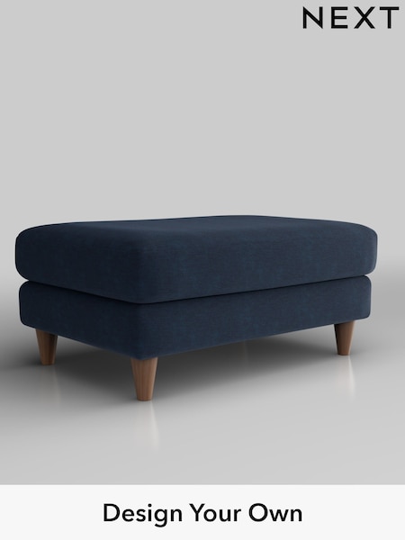 Fine Chenille Easy Clean/Dark Navy Blue Hartley Highback Relaxed Sit (W43165) | £425