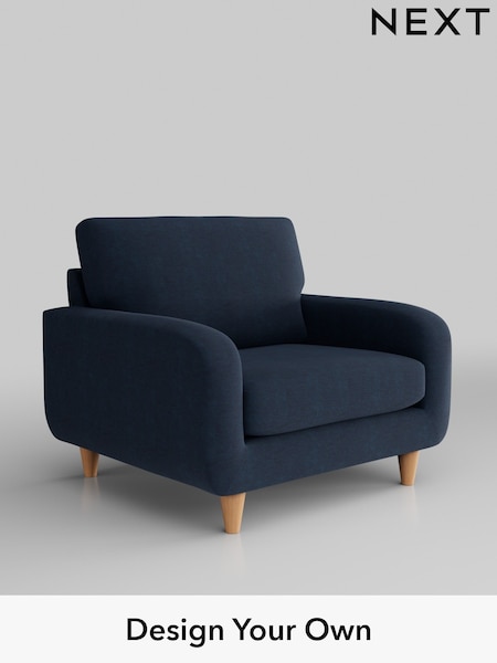 Fine Chenille Easy Clean/Dark Navy Blue Camden (W43168) | £650