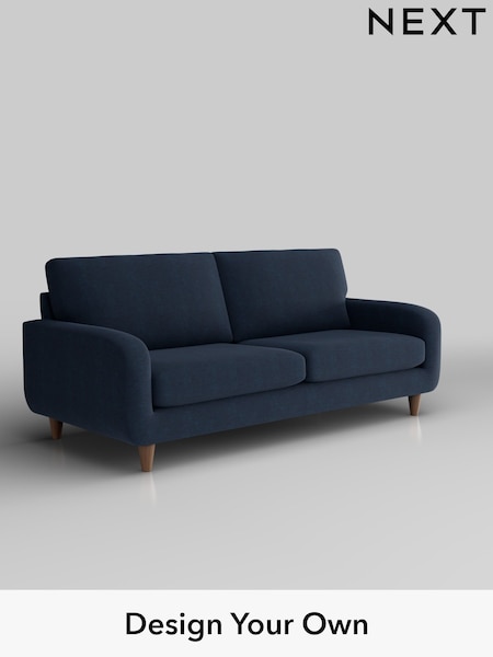 Fine Chenille Easy Clean/Dark Navy Blue Camden (W43168) | £1,099
