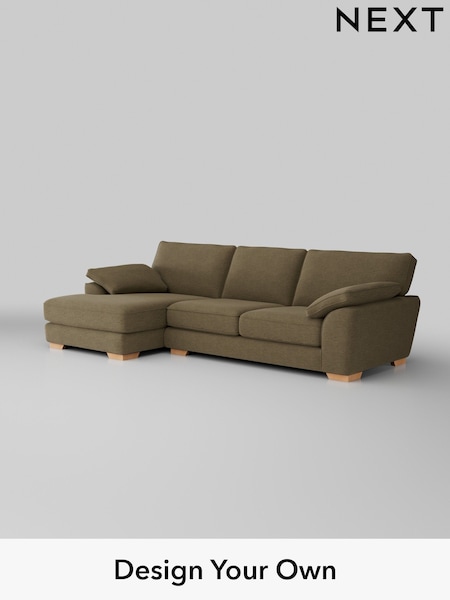 Fine Chenille Easy Clean/Dark Moss Green Stamford Grand Relaxed Sit (W43169) | £2,550