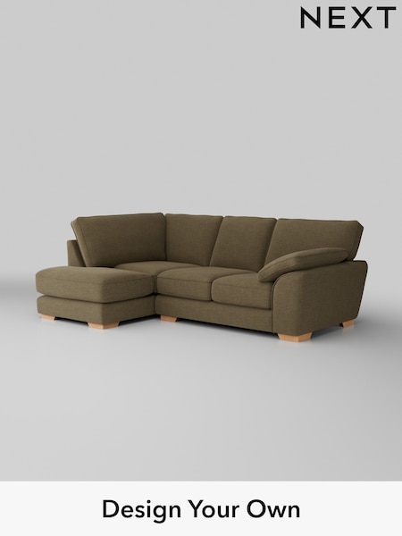Fine Chenille Easy Clean/Dark Moss Green Stamford Grand Relaxed Sit (W43169) | £2,375