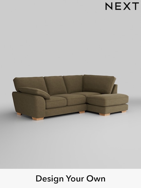 Fine Chenille Easy Clean/Dark Moss Green Stamford Grand Relaxed Sit (W43169) | £2,375