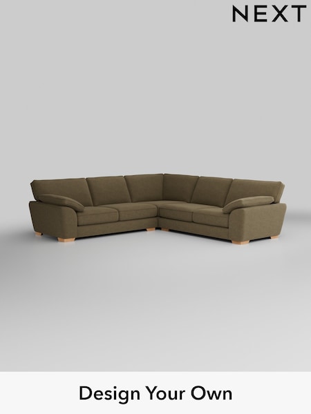 Fine Chenille Easy Clean/Dark Moss Green Stamford Grand Relaxed Sit (W43169) | £3,025