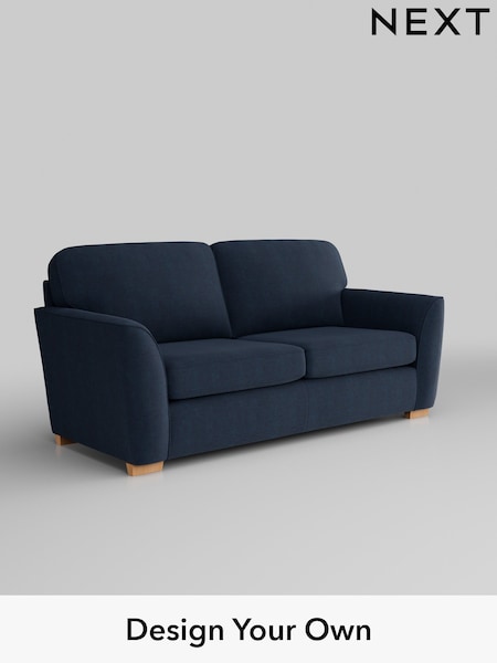 Fine Chenille Easy Clean/Dark Navy Blue Malvern (W43173) | £1,075
