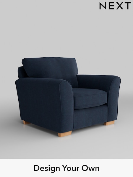 Fine Chenille Easy Clean/Dark Navy Blue Michigan Ii (W43174) | £625