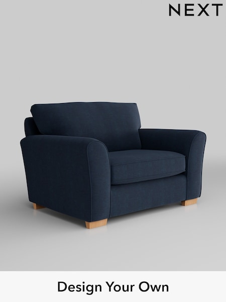 Fine Chenille Easy Clean/Dark Navy Blue Michigan Ii (W43174) | £725