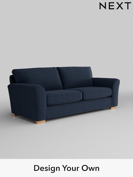 Fine Chenille Easy Clean/Dark Navy Blue Michigan Ii (W43174) | £1,075