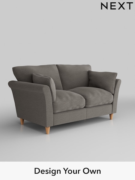 Fine Chenille Easy Clean/Dark Smoke Grey Hartley Relaxed Sit (W43179) | £1,075