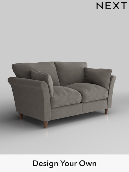 Fine Chenille Easy Clean/Dark Smoke Grey Hartley Relaxed Sit (W43179) | £1,075