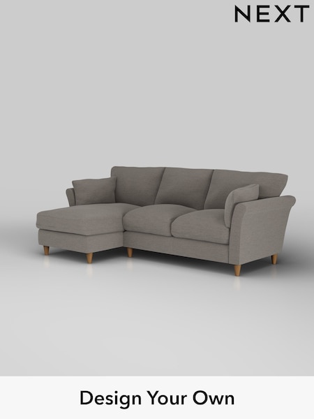 Fine Chenille Easy Clean/Dark Smoke Grey Hartley Relaxed Sit (W43179) | £1,899