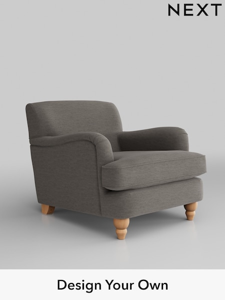Fine Chenille Easy Clean/Dark Smoke Grey Lilly Ii (W43182) | £650