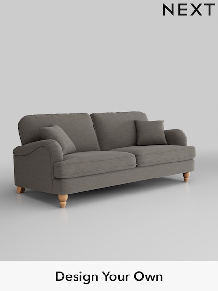 Fine Chenille Easy Clean/Dark Smoke Grey Lilly Ii (W43182) | £1,050