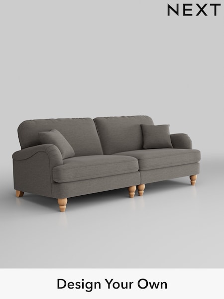 Fine Chenille Easy Clean/Dark Smoke Grey Lilly Ii (W43182) | £1,150