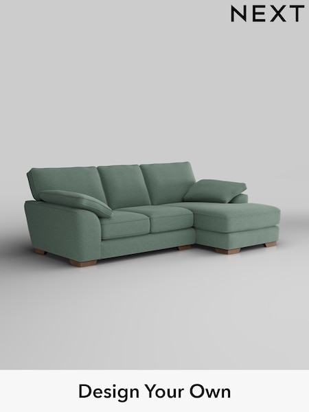 Fine Chenille Easy Clean/Light Forest Green Stamford Grand Relaxed Sit (W43183) | £2,275