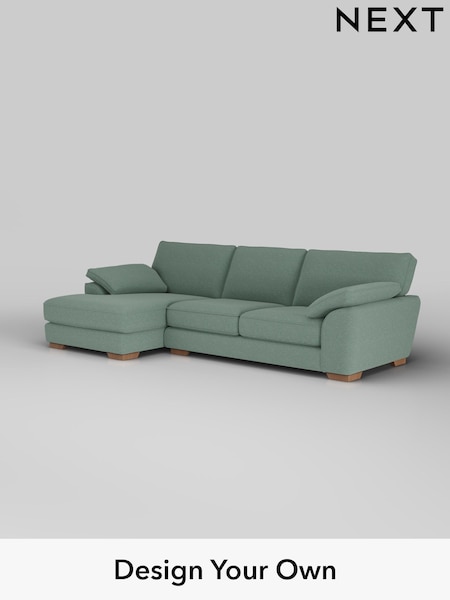 Fine Chenille Easy Clean/Light Forest Green Stamford Grand Relaxed Sit (W43183) | £2,550