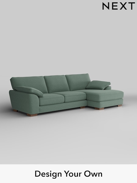 Fine Chenille Easy Clean/Light Forest Green Stamford Grand Relaxed Sit (W43183) | £2,550