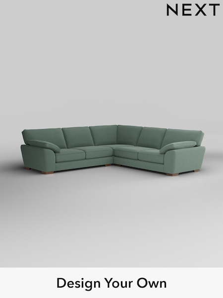 Fine Chenille Easy Clean/Light Forest Green Stamford Grand Relaxed Sit (W43183) | £3,025