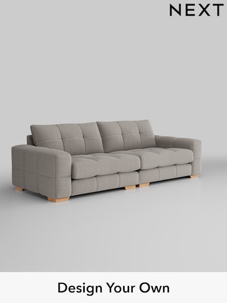 Fine Chenille Easy Clean/Light Steel Grey Brooke Deep Sit (W43184) | £1,825