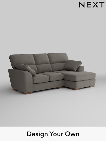 Fine Chenille Easy Clean/Dark Smoke Grey Stamford Highback (W43186) | £1,775