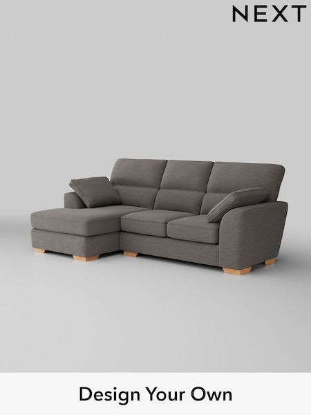 Fine Chenille Easy Clean/Dark Smoke Grey Stamford Highback (W43186) | £1,875