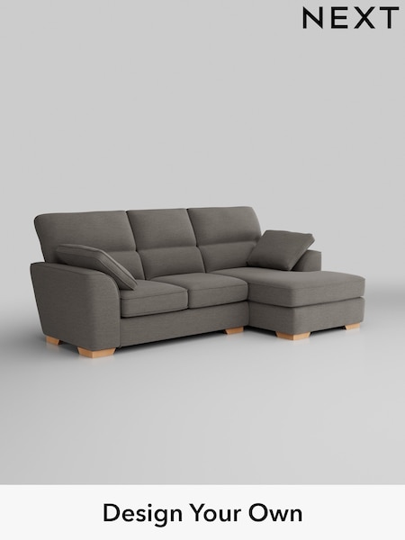 Fine Chenille Easy Clean/Dark Smoke Grey Stamford Highback (W43186) | £1,875