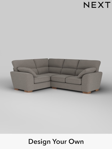 Fine Chenille Easy Clean/Dark Smoke Grey Stamford Highback (W43186) | £2,150
