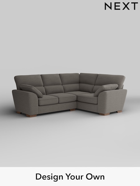 Fine Chenille Easy Clean/Dark Smoke Grey Stamford Highback (W43186) | £2,150