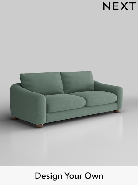 Fine Chenille Easy Clean/Light Forest Green Arches (W43193) | £1,325