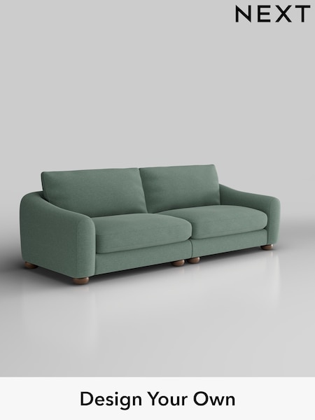 Fine Chenille Easy Clean/Light Forest Green Arches (W43193) | £1,425