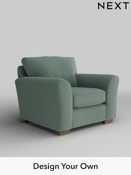 Fine Chenille Easy Clean/Light Forest Green Michigan Ii (W43194) | £625