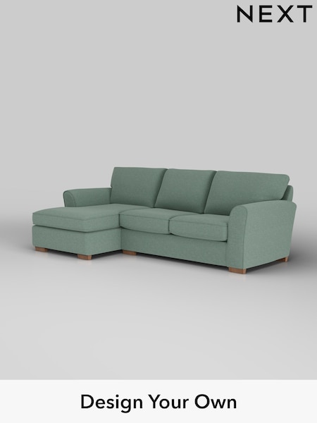 Fine Chenille Easy Clean/Light Forest Green Michigan Ii (W43194) | £1,525