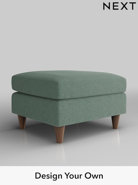 Fine Chenille Easy Clean/Light Forest Green Elliot Highback (W43195) | £350