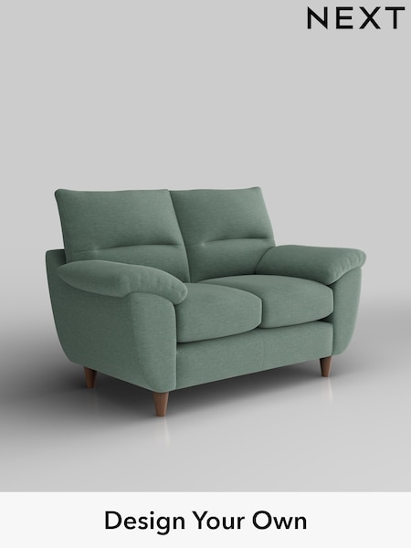Fine Chenille Easy Clean/Light Forest Green Elliot Highback (W43195) | £975