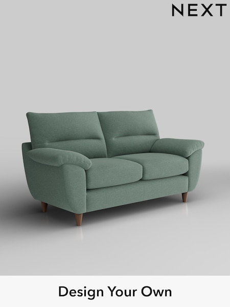 Fine Chenille Easy Clean/Light Forest Green Elliot Highback (W43195) | £1,075