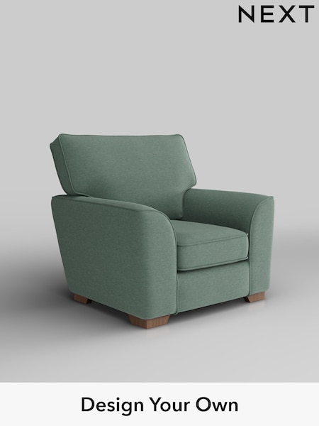 Fine Chenille Easy Clean/Light Forest Green Stamford (W43196) | £750