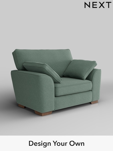 Fine Chenille Easy Clean/Light Forest Green Stamford (W43196) | £850