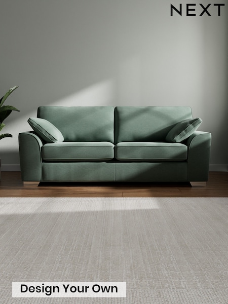 Fine Chenille Easy Clean/Light Forest Green Stamford (W43196) | £1,250