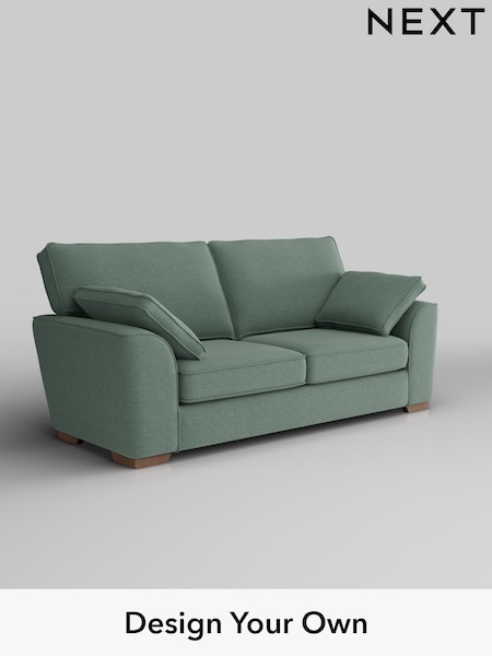 Fine Chenille Easy Clean/Light Forest Green Stamford (W43196) | £1,250