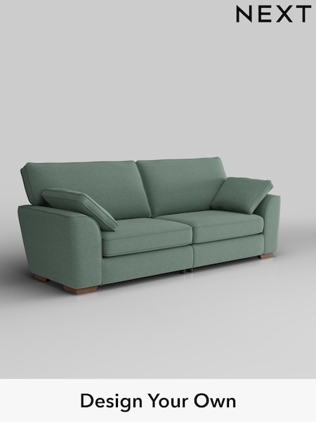 Fine Chenille Easy Clean/Light Forest Green Stamford (W43196) | £1,350