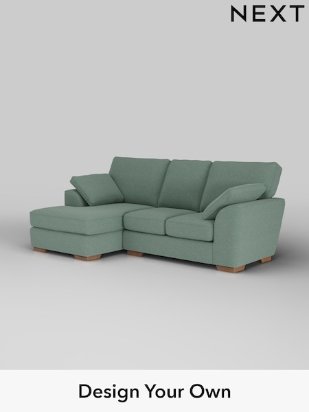 Fine Chenille Easy Clean/Light Forest Green Stamford (W43196) | £1,699