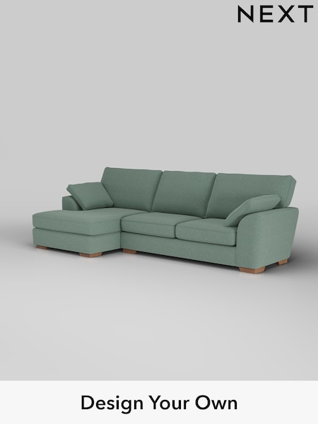 Fine Chenille Easy Clean/Light Forest Green Stamford (W43196) | £1,950